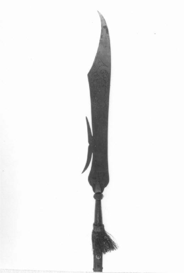 falcione da comparsa, opera isolata - produzione italiana (sec. XIX)