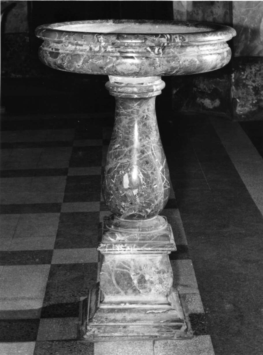 acquasantiera - a fusto, opera isolata - bottega lombarda (inizio sec. XIX)