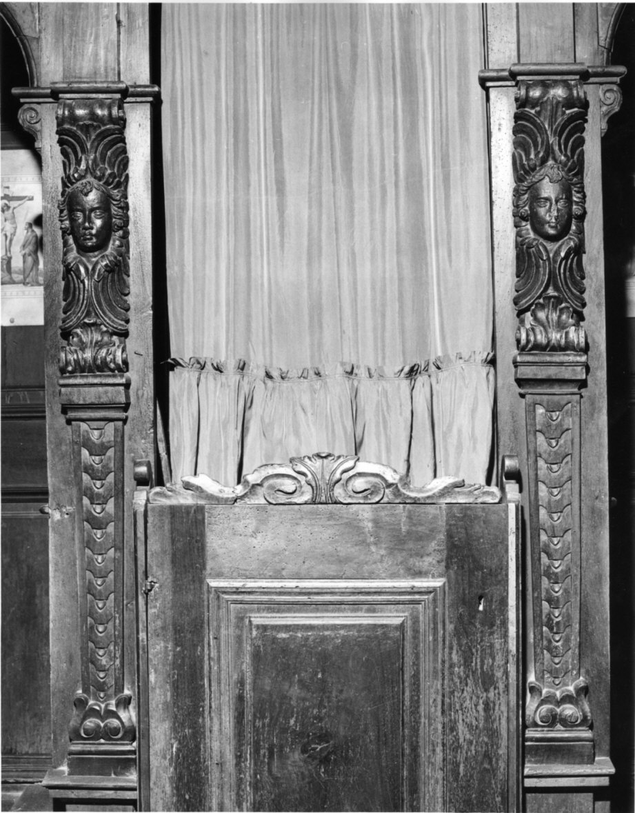 confessionale, coppia - bottega lombarda (sec. XVII)
