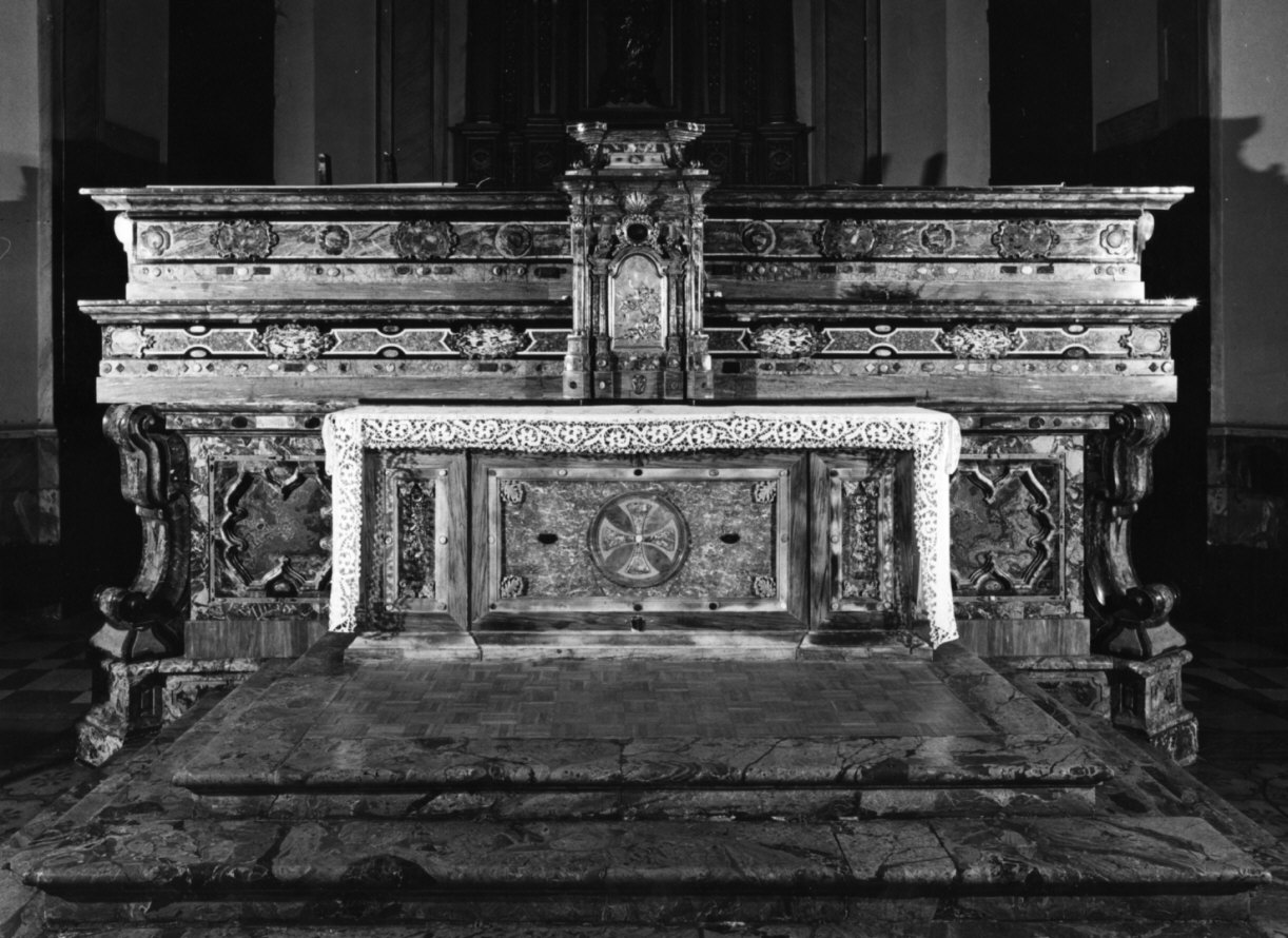 altare maggiore, opera isolata - bottega lombarda (seconda metà sec. XVIII)