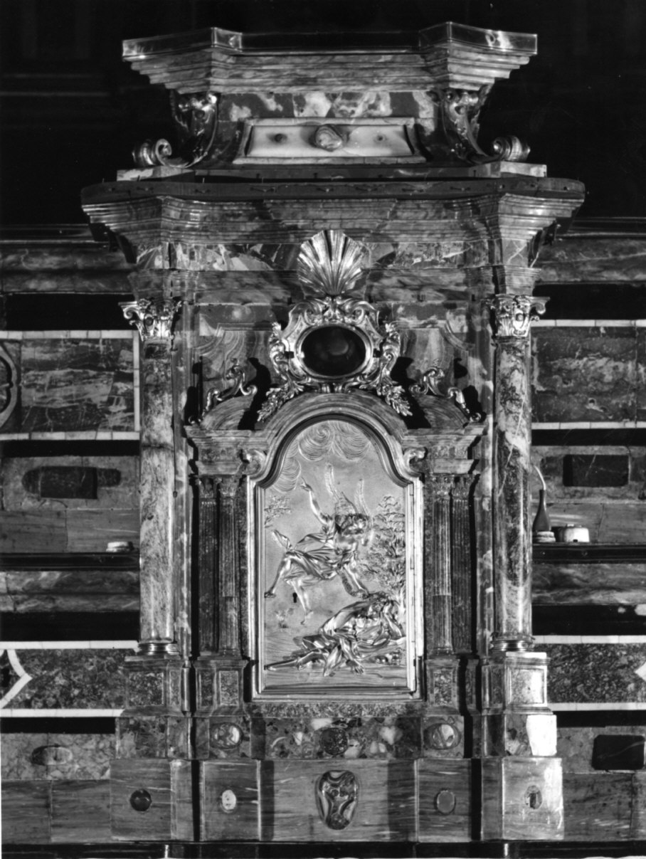 tabernacolo - a frontale architettonico, elemento d'insieme - bottega lombarda (seconda metà sec. XVIII)