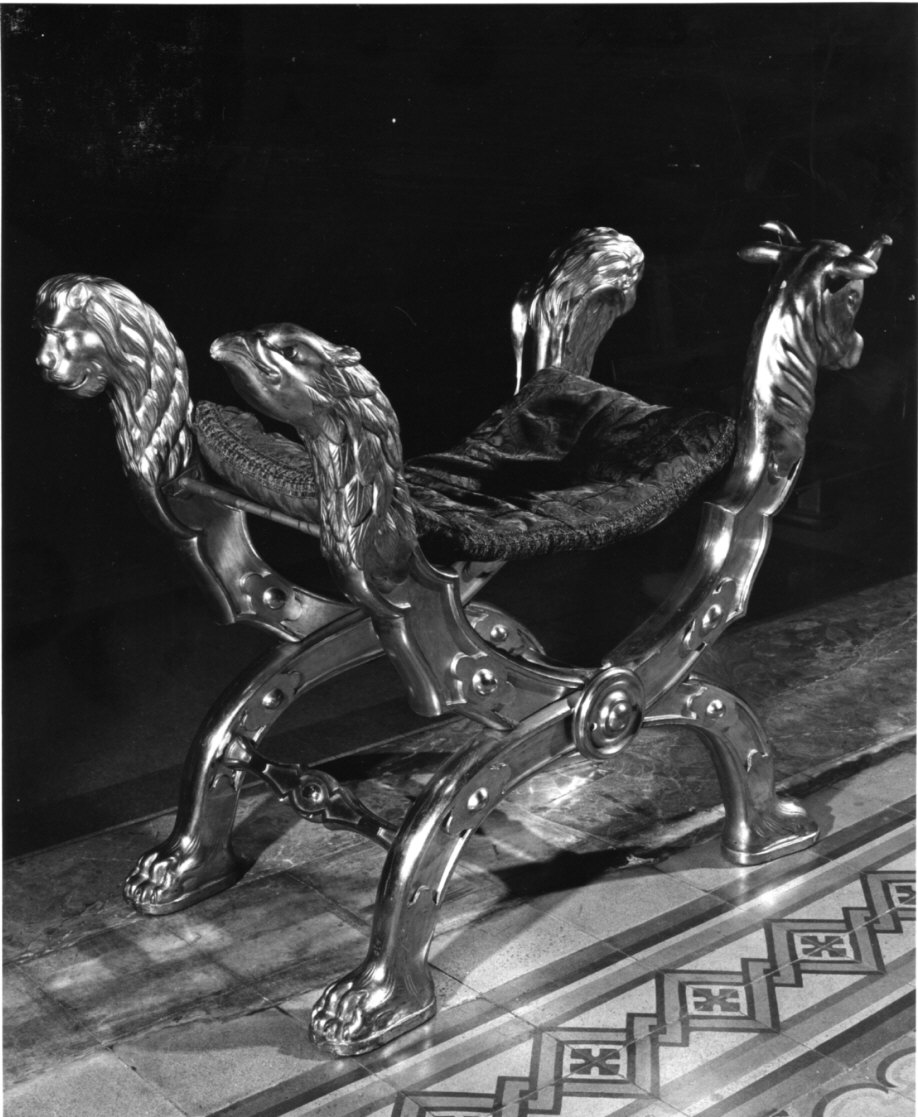 faldistorio, opera isolata - bottega lombarda (sec. XIX)