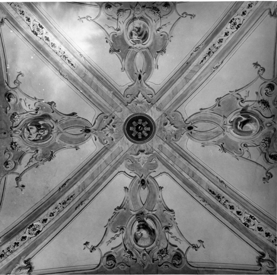 simboli dei quattro evangelisti (decorazione pittorica, opera isolata) di Degrò Alessandro (sec. XIX)