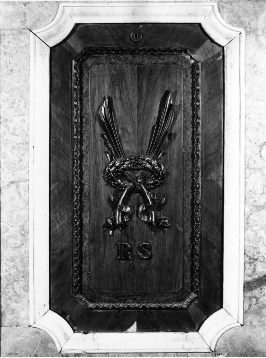 armadietto a muro, opera isolata - bottega lombarda (sec. XIX)