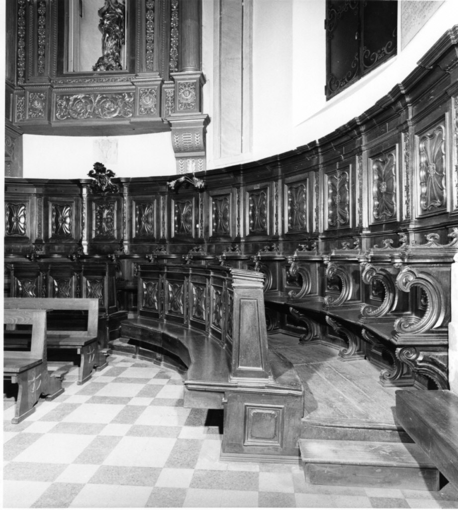 stalli del coro, insieme - bottega lombarda (sec. XVIII)