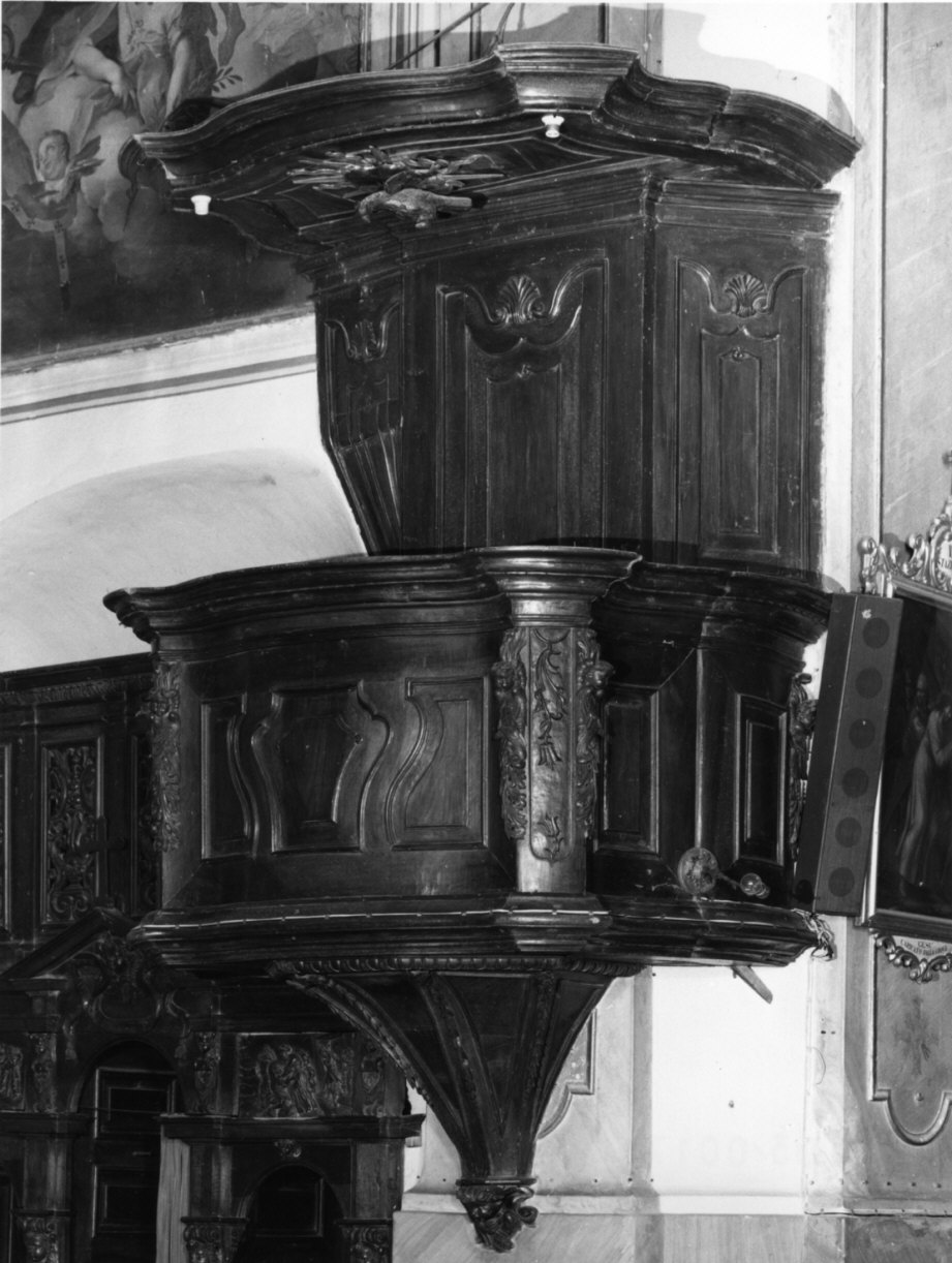pulpito, opera isolata - bottega lombarda (secc. XVIII/ XIX)