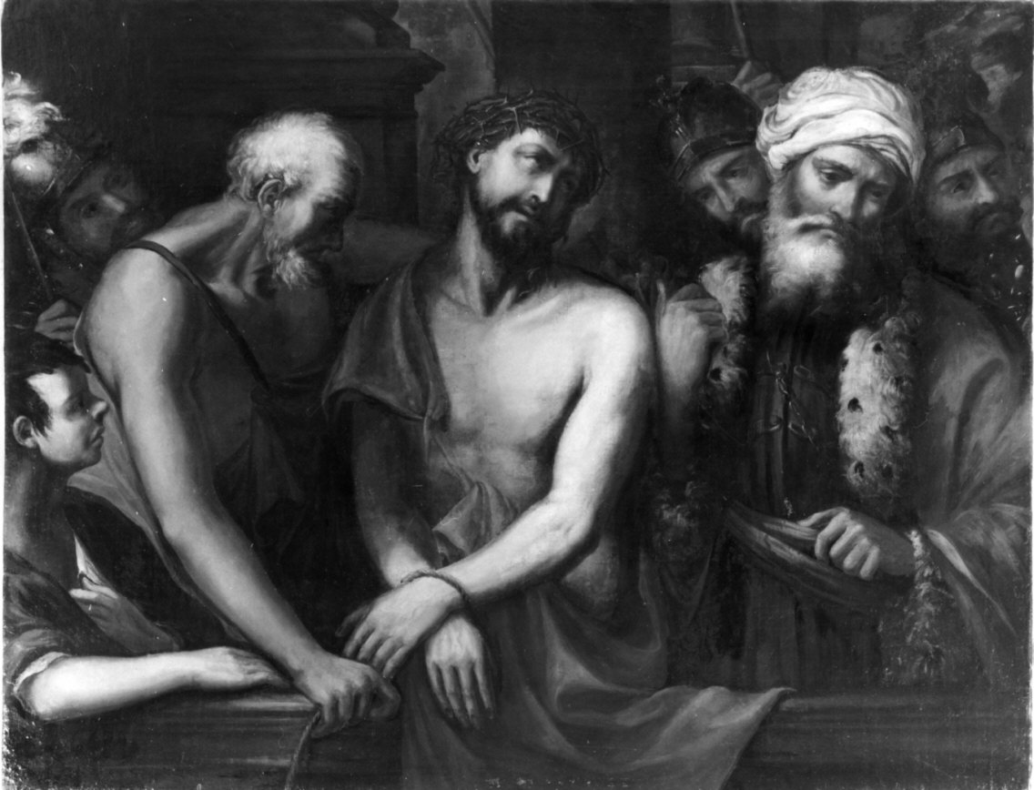 Ecce Homo (dipinto, opera isolata) - ambito lombardo (sec. XVII)