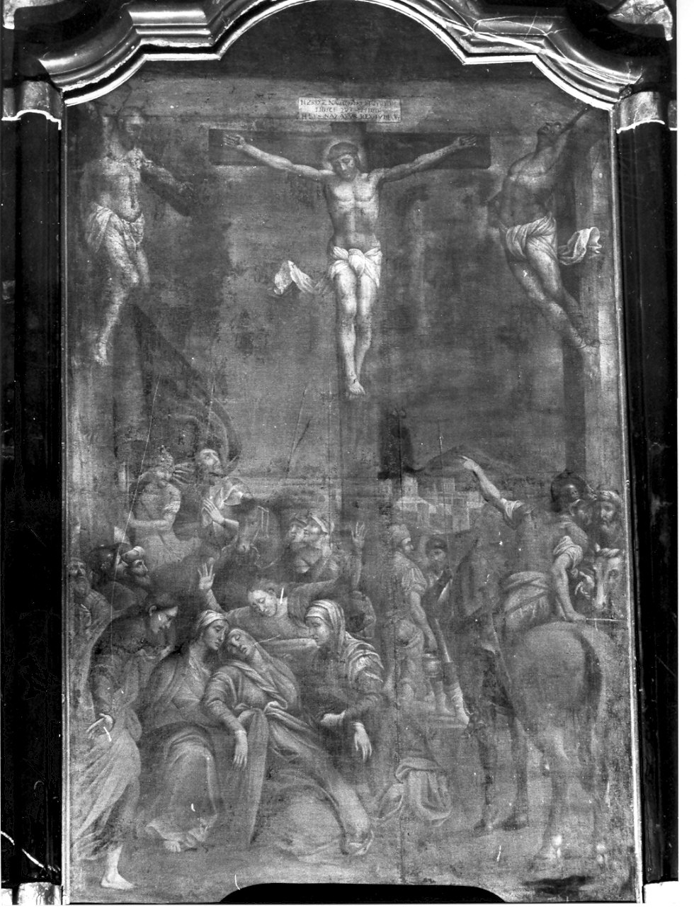 crocifissione di Cristo (dipinto, opera isolata) - ambito cremonese (sec. XVI)