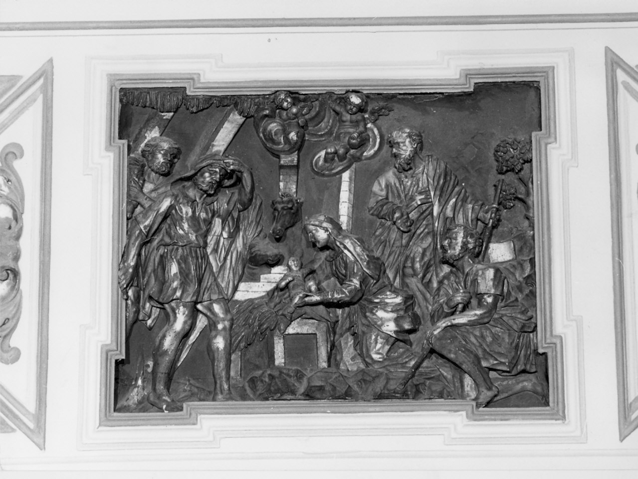 adorazione dei pastori (rilievo, elemento d'insieme) - bottega lombarda (sec. XVIII)