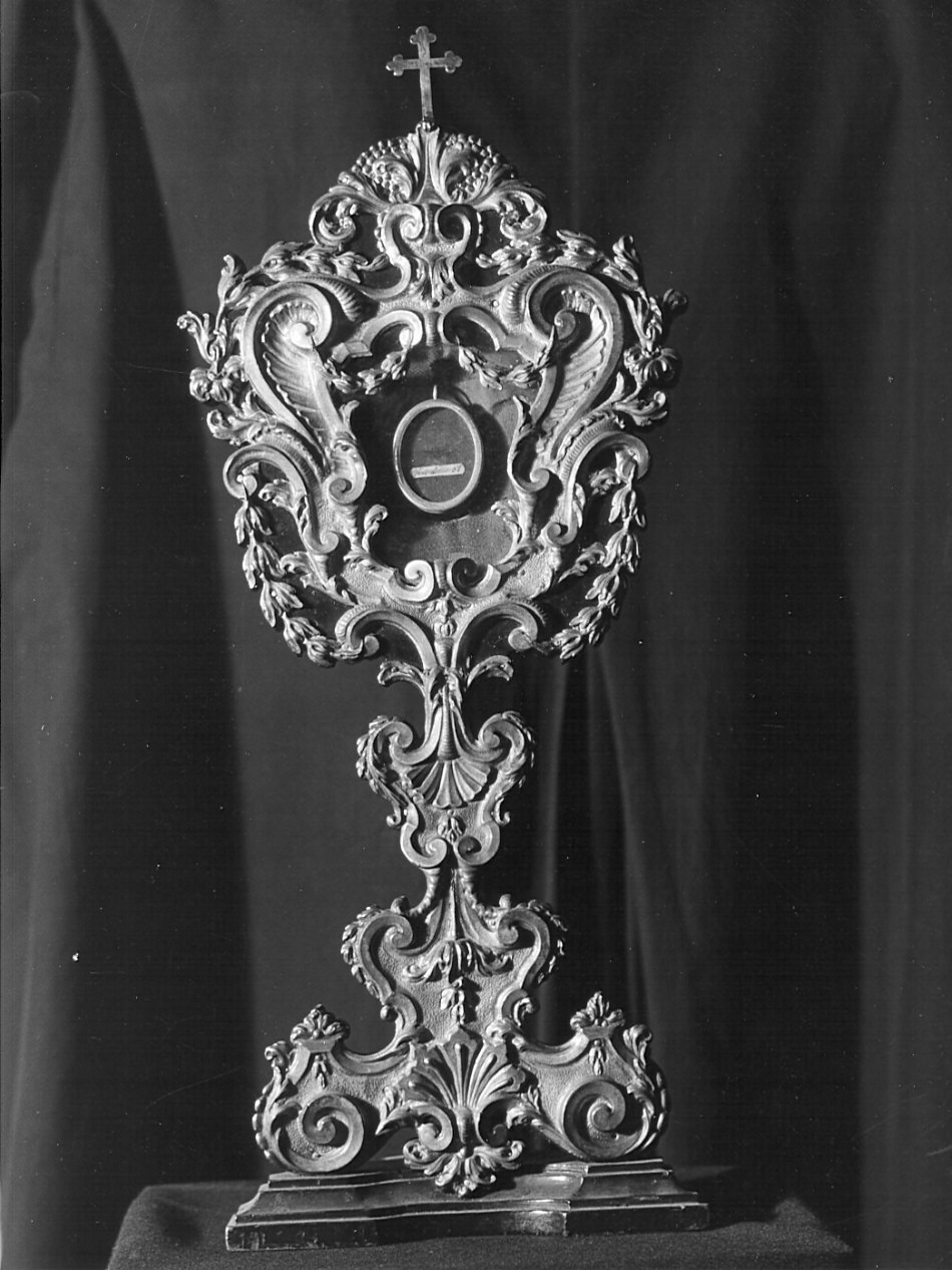 reliquiario-ostensorio, opera isolata - bottega lombarda (sec. XIX)