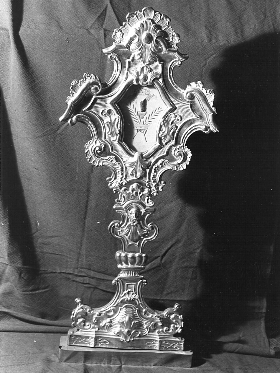 reliquiario-ostensorio, opera isolata - bottega lombarda (sec. XIX)