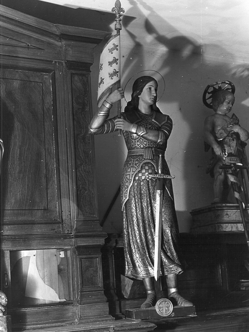 Santa Giovanna d'Arco (statua, opera isolata) - bottega lombarda (sec. XIX)