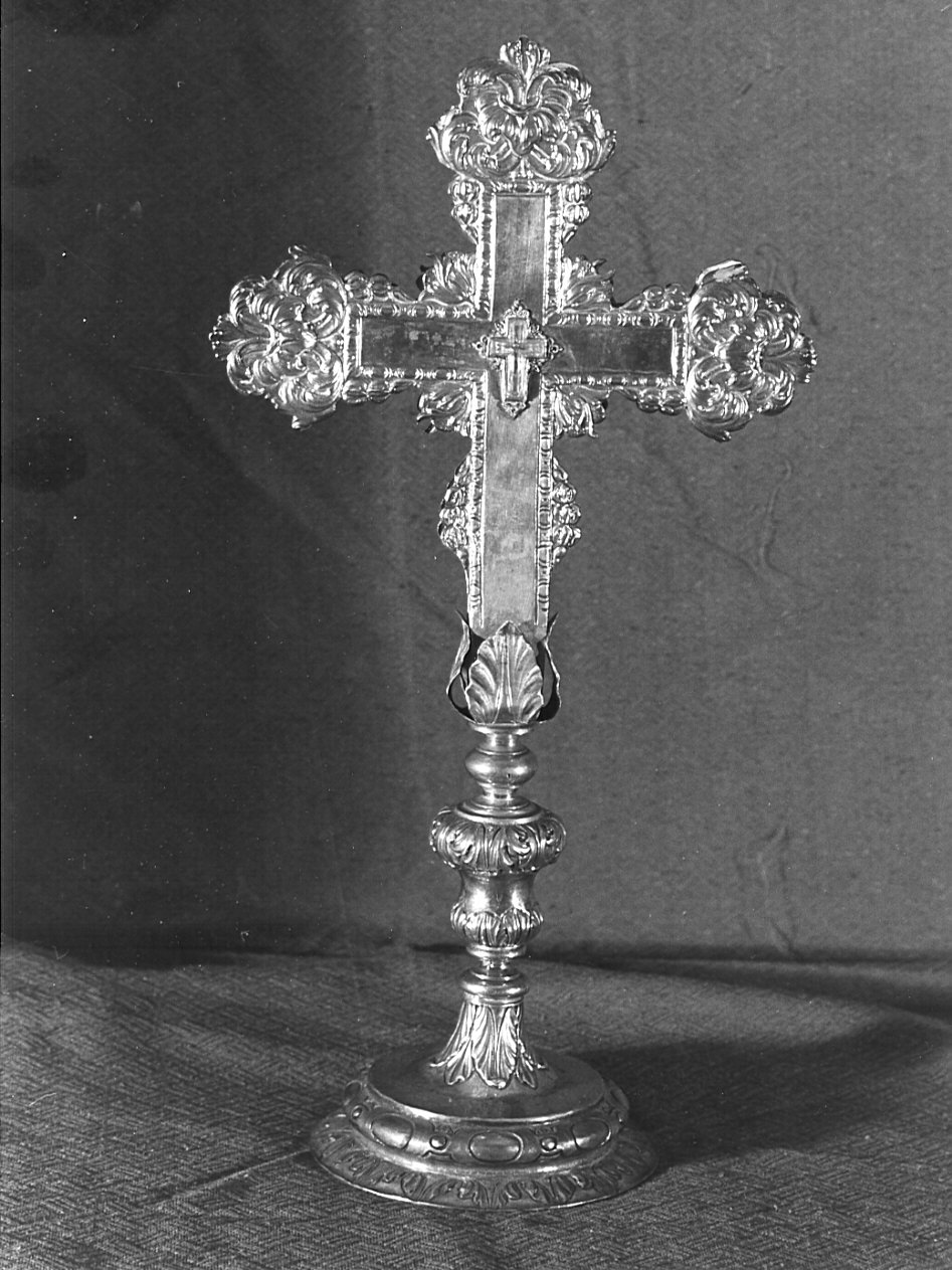 croce d'altare, opera isolata - bottega lombarda (sec. XIX)