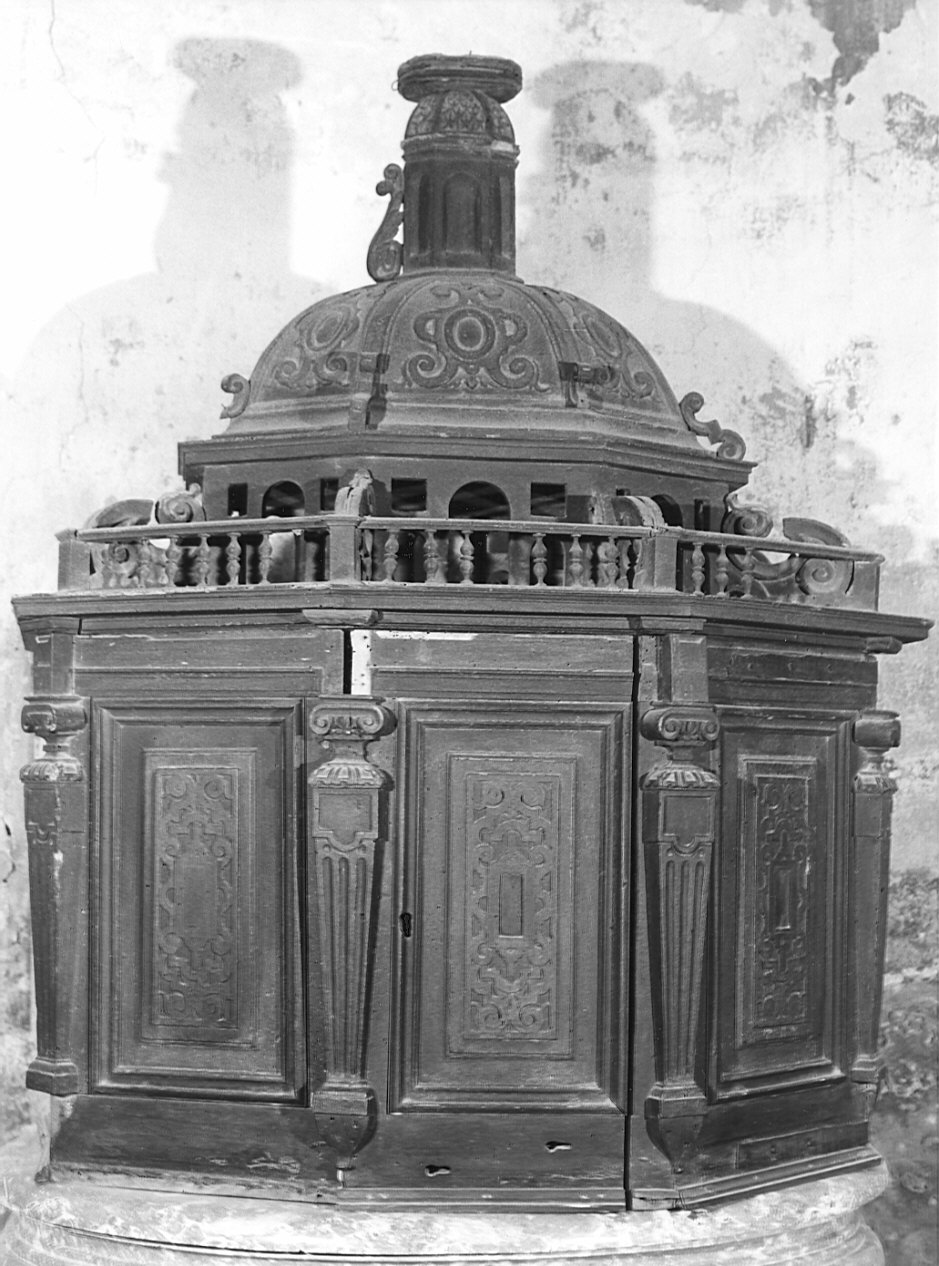 coperchio del fonte battesimale, opera isolata - bottega lombarda (sec. XVIII)