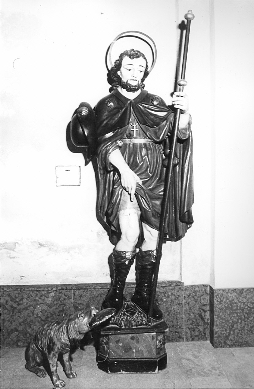 San Rocco (statua, opera isolata) - bottega lombarda (sec. XVIII)