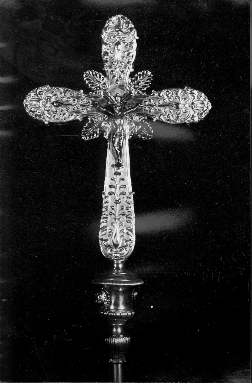 croce processionale, opera isolata - bottega italiana (sec. XIX)