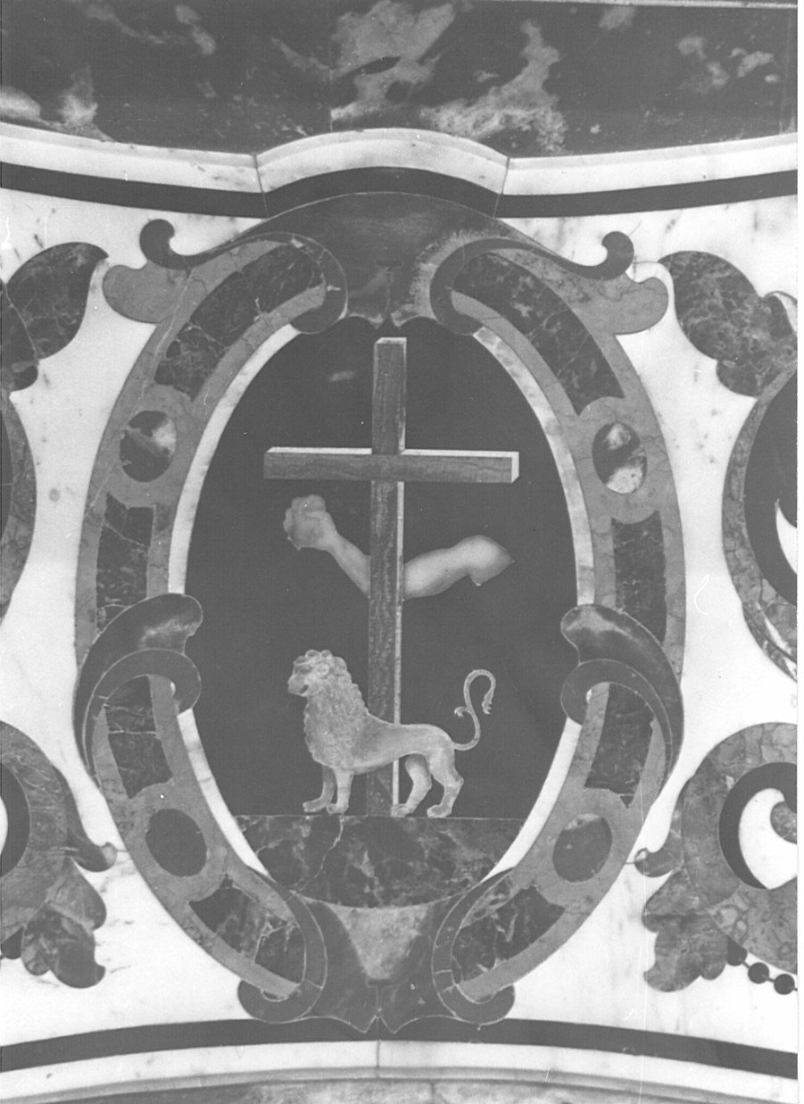 paliotto, elemento d'insieme - bottega lombarda (secc. XVII/ XVIII)