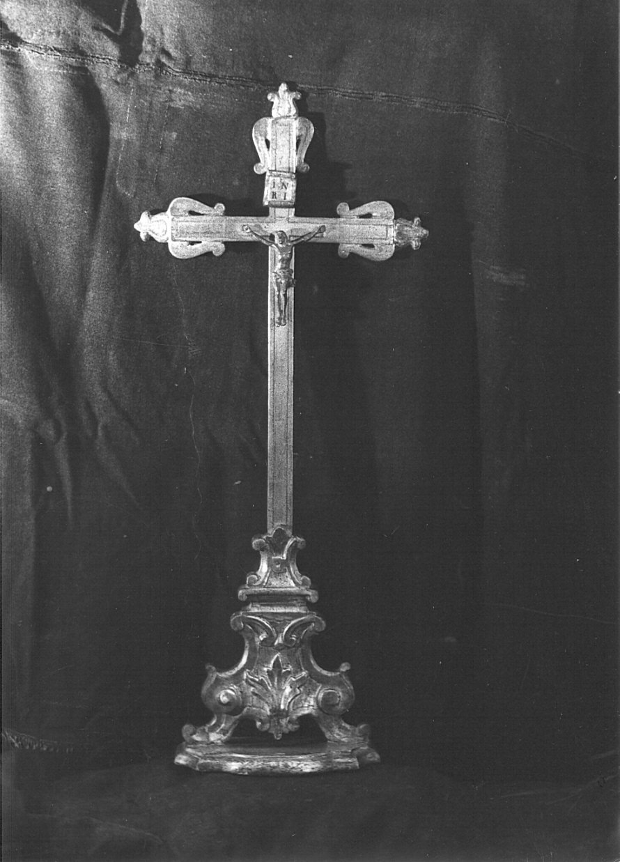 croce d'altare, opera isolata - bottega lombarda (sec. XVIII)