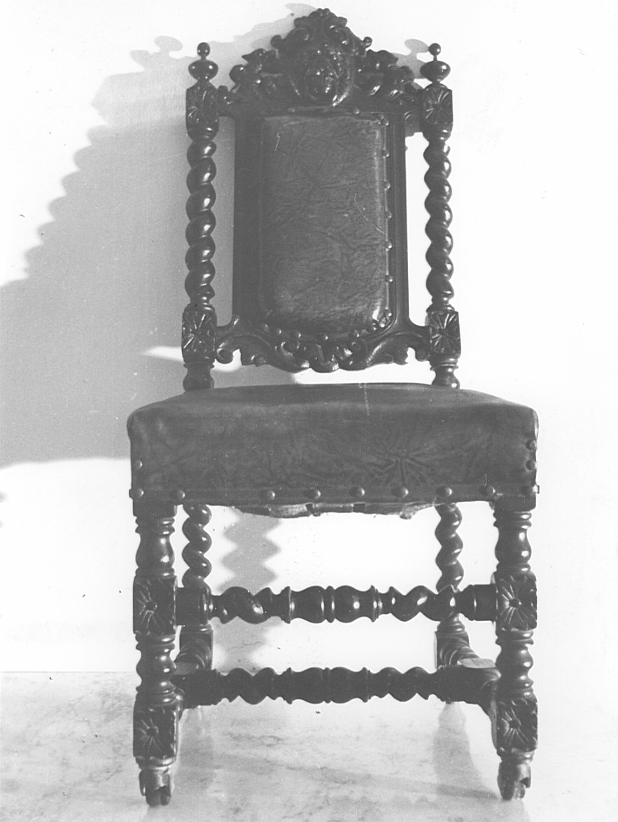 sedia, opera isolata - bottega lombarda (sec. XVII)