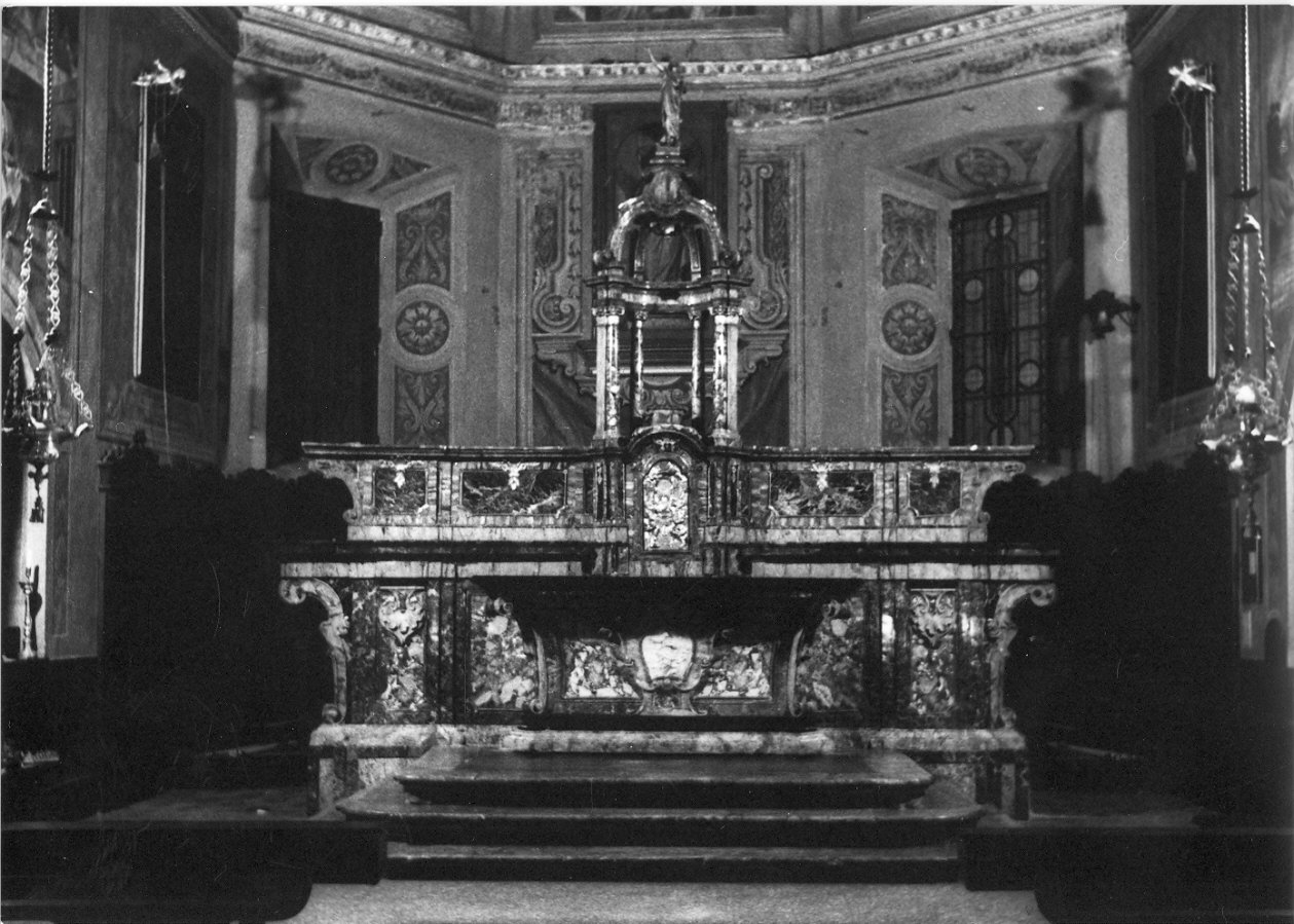 altare maggiore, opera isolata - bottega lombarda (prima metà sec. XVIII)