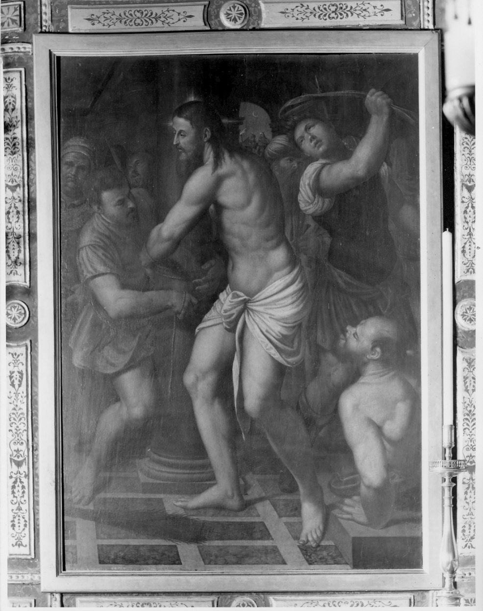 flagellazione di Cristo (dipinto) di Piazza Callisto (sec. XVI)