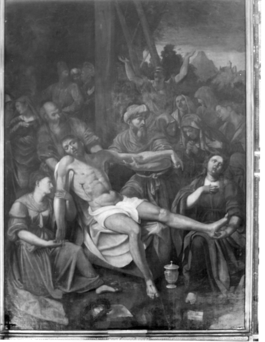deposizione di Cristo dalla croce (dipinto) di Piazza Callisto (sec. XVI)
