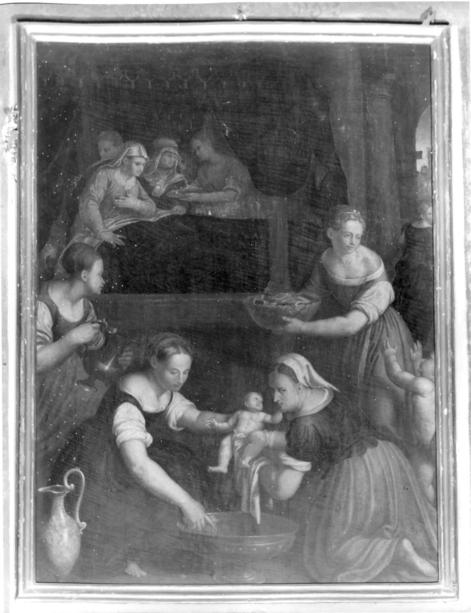 nascita di Maria Vergine (dipinto) di Piazza Callisto (sec. XVI)