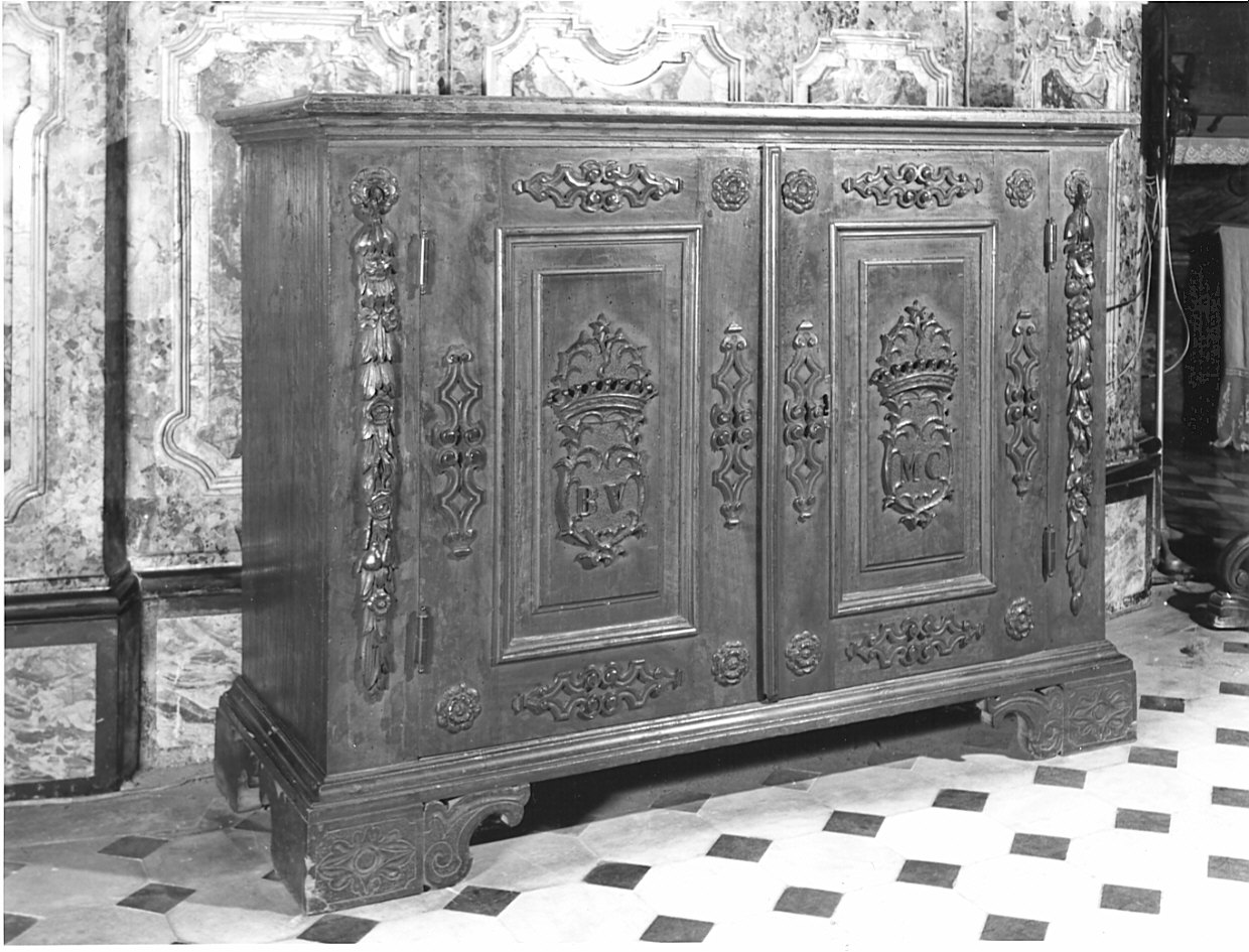 credenza, opera isolata - bottega italiana (sec. XIX)