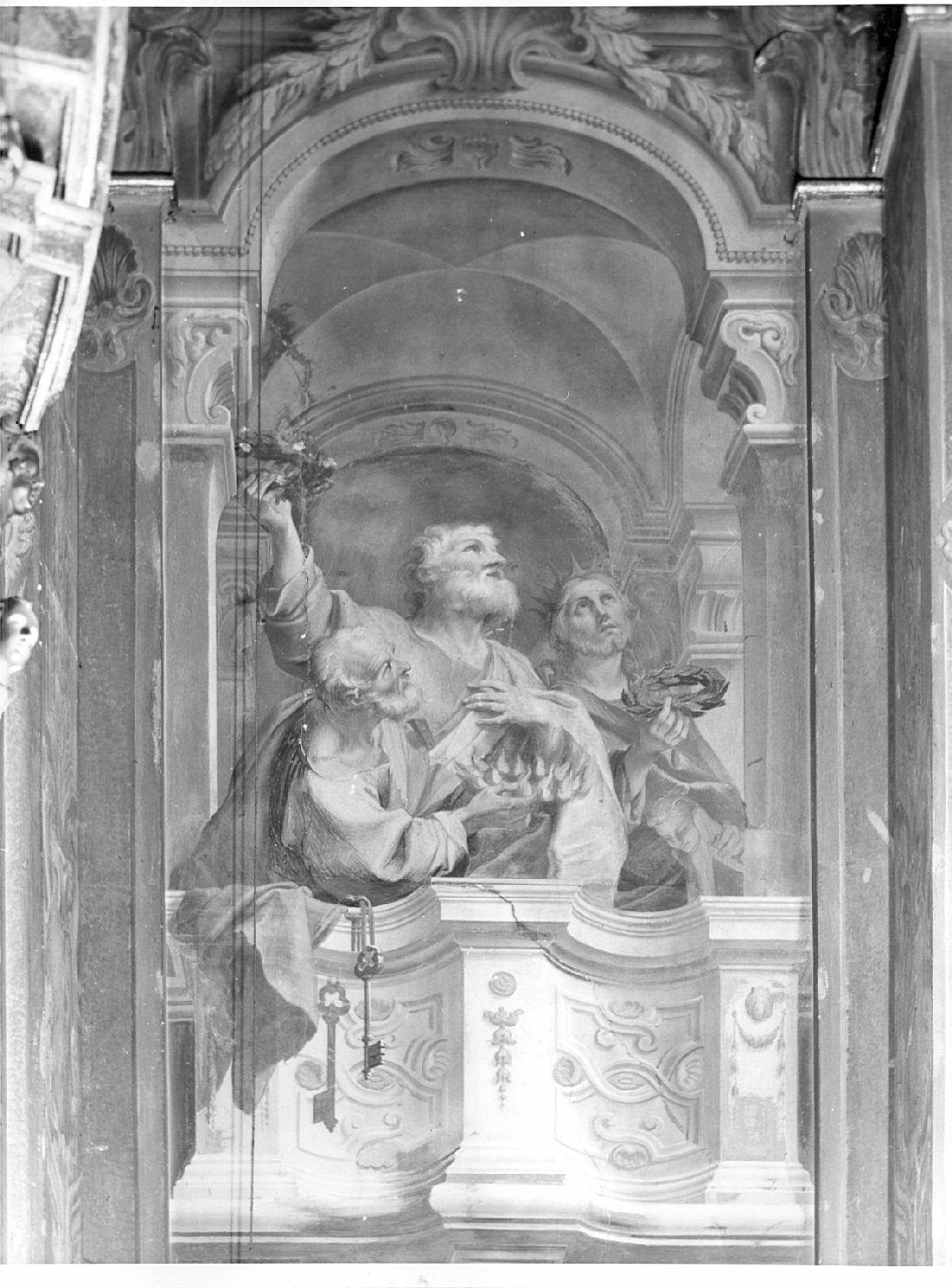 Santi (dipinto) di Legnani Stefano Maria detto Legnanino (attribuito) (sec. XVII)