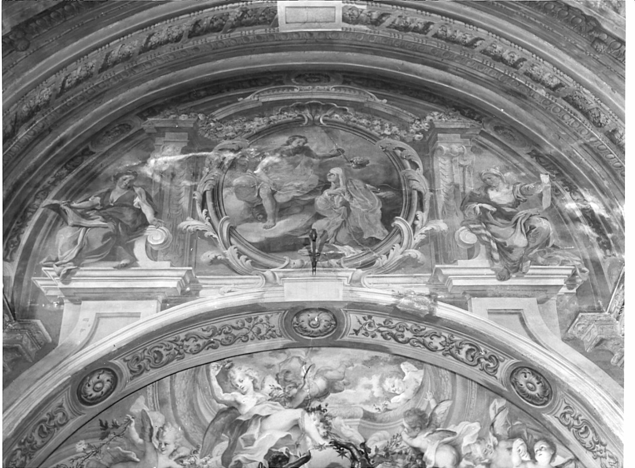 Cristo/ Sibille (dipinto) - ambito lombardo (sec. XVIII)