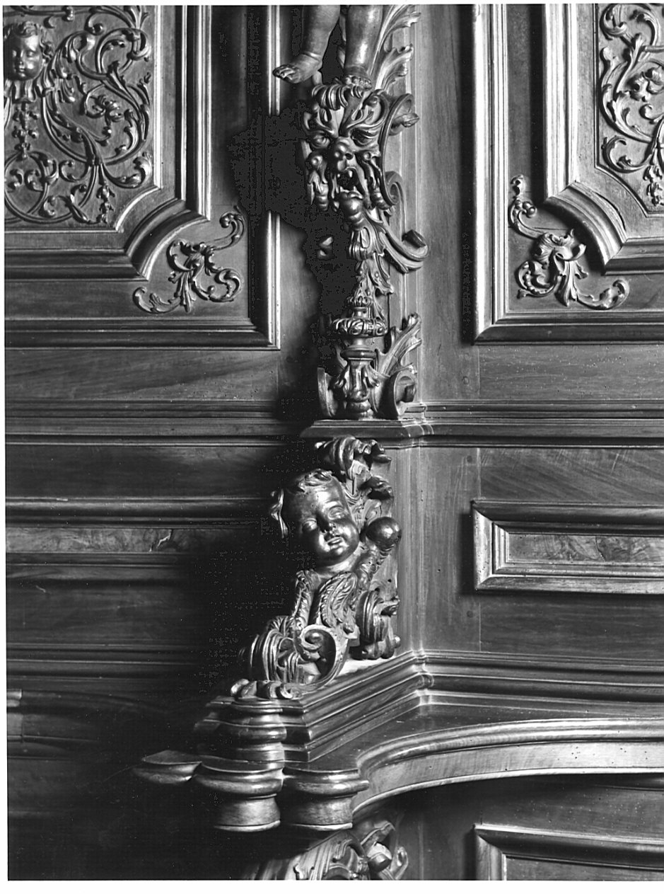 decorazione a intaglio di Lanzani Carlo Antonio (attribuito) (sec. XVII)