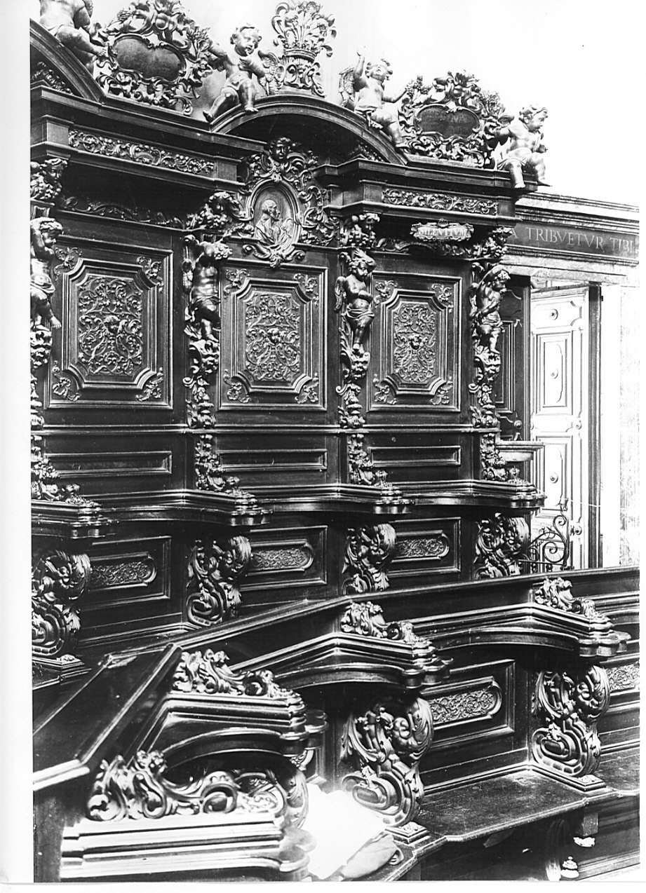 stalli del coro di Lanzani Carlo Antonio (attribuito) (sec. XVII)