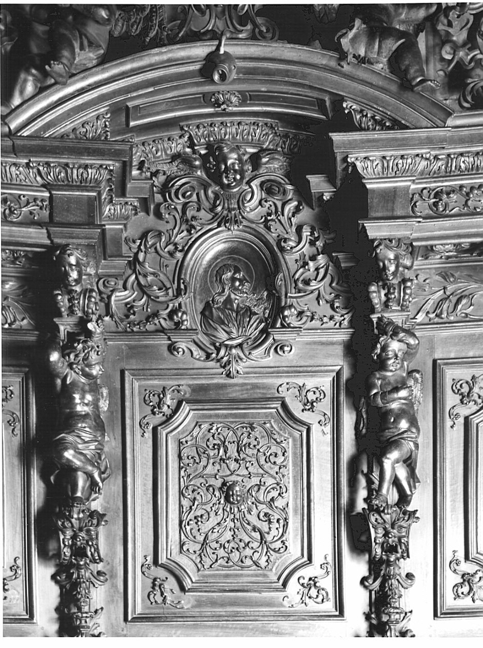 decorazione a intaglio di Lanzani Carlo Antonio (attribuito) (sec. XVII)