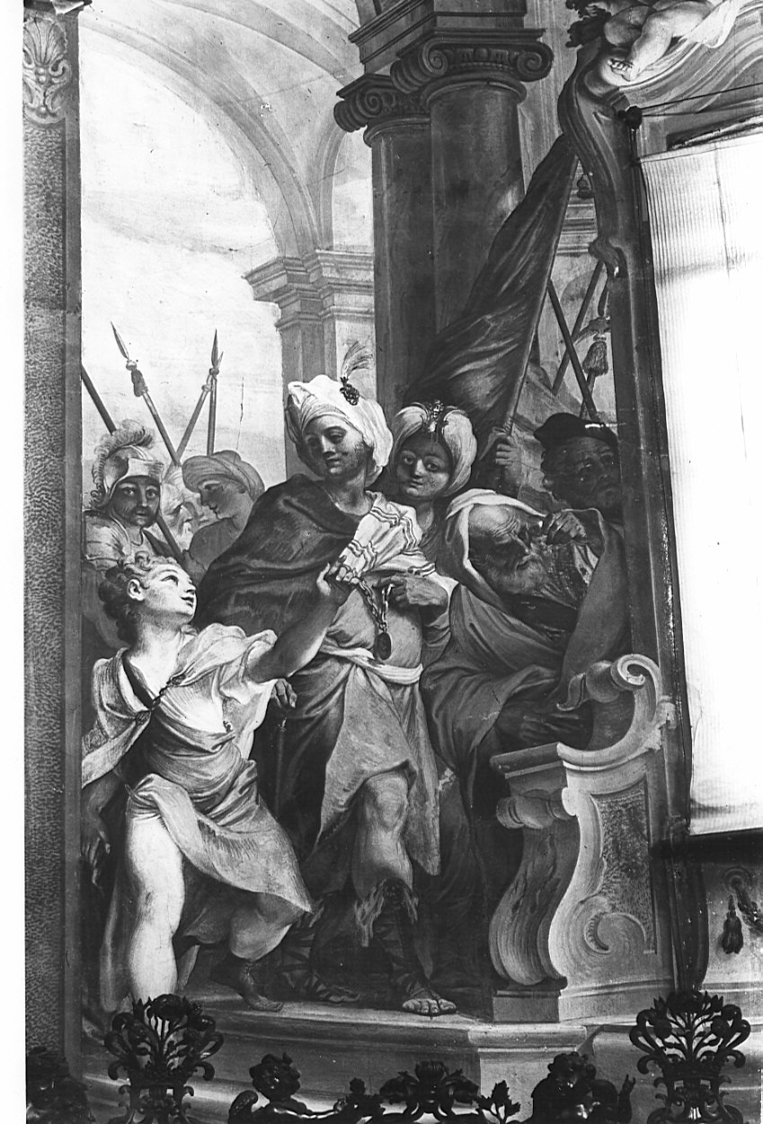 Ester incoronata da Assuero (dipinto) di Legnani Stefano Maria detto Legnanino (fine sec. XVII)