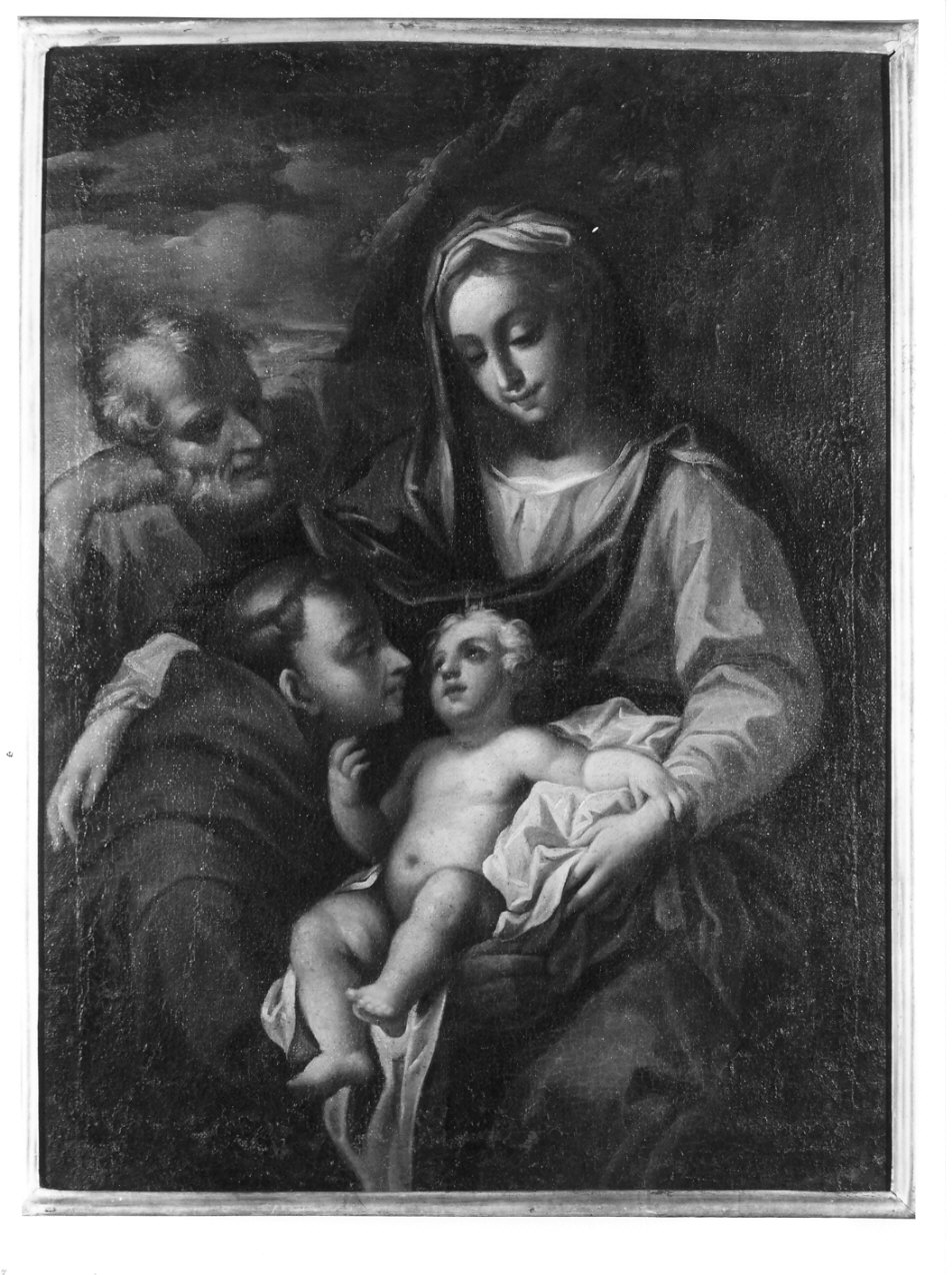 Sacra Famiglia con Sant'Antonio (dipinto, opera isolata) - ambito lombardo (prima metà sec. XVIII)
