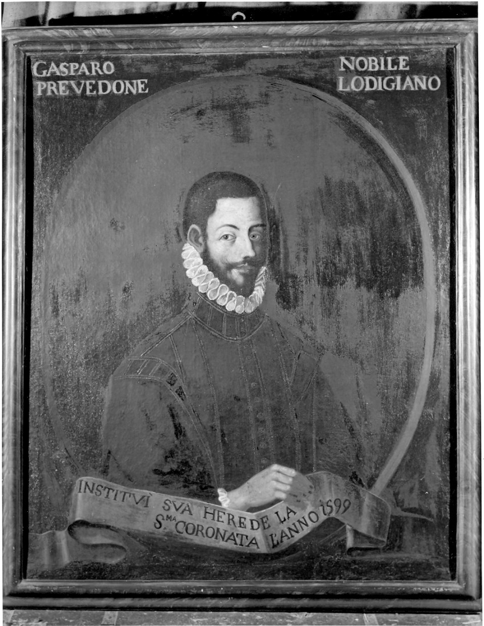 ritratto del nobile lodigiano Gaspare Prevedone (dipinto) - ambito lombardo (sec. XVI)