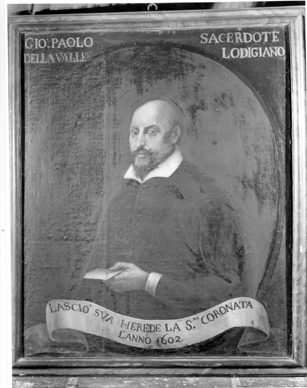 ritratto del lodigiano Giovanni Paolo Della Valle (dipinto) - ambito lombardo (sec. XVII)