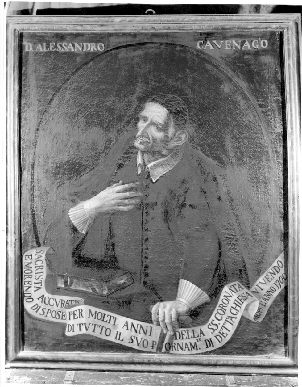 ritratto di Alessandro Cavenago (dipinto) - ambito lombardo (sec. XVIII)