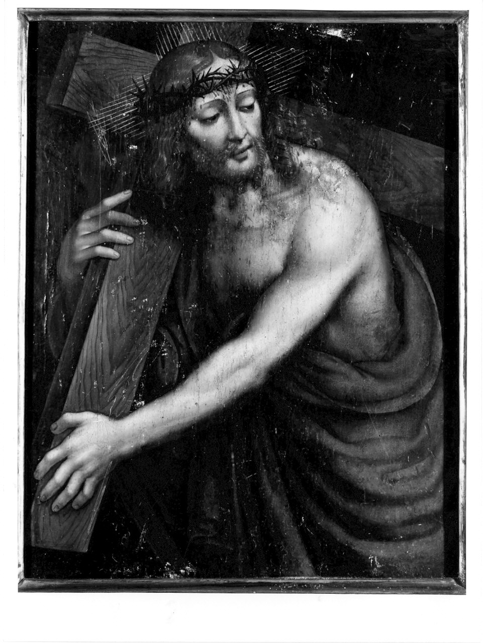 Cristo portacroce (dipinto, opera isolata) di Rizzi Gian Pietro detto Giampietrino (attribuito) (sec. XVI)