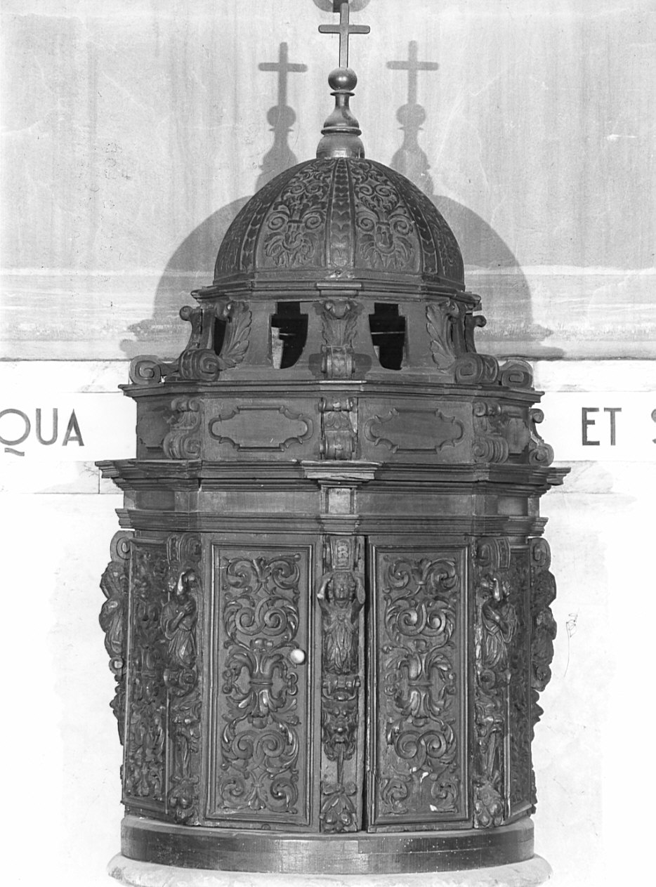 coperchio del fonte battesimale, opera isolata - bottega Italia settentrionale (sec. XVII)