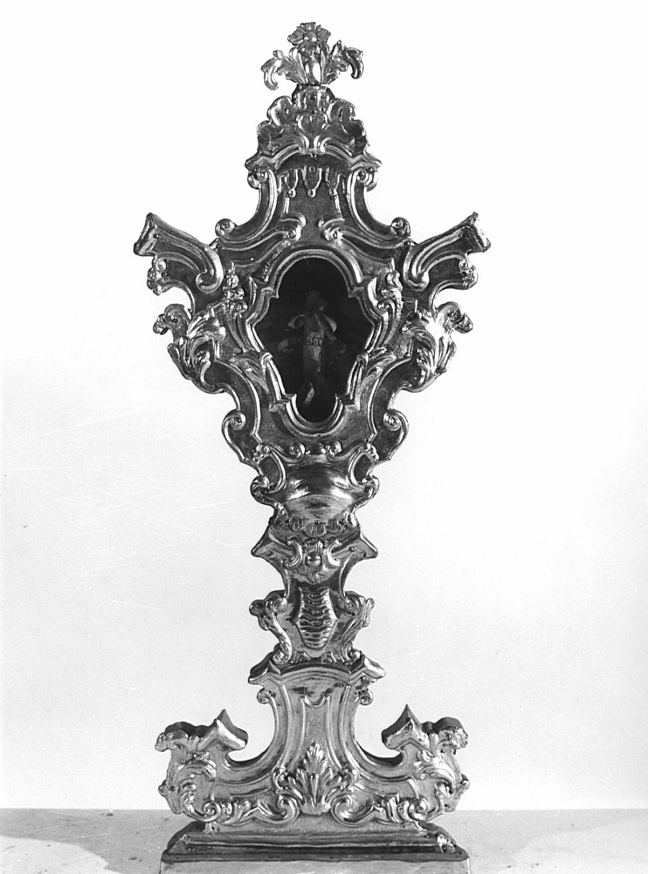 reliquiario - a ostensorio, serie - bottega Italia settentrionale (seconda metà sec. XVIII)