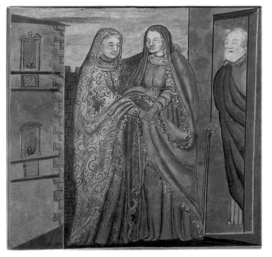 visitazione (dipinto, opera isolata) - ambito italiano (sec. XVII)