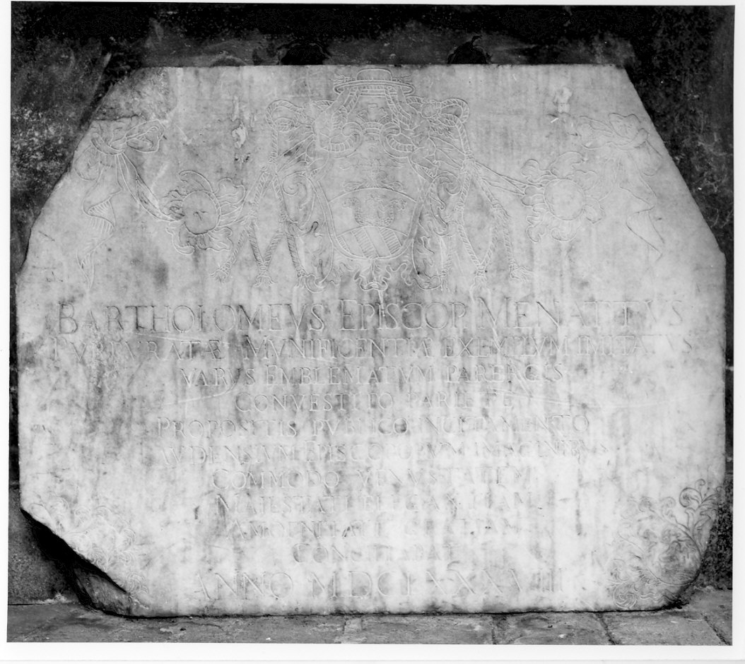 lapide commemorativa, opera isolata - ambito lombardo (sec. XVII)