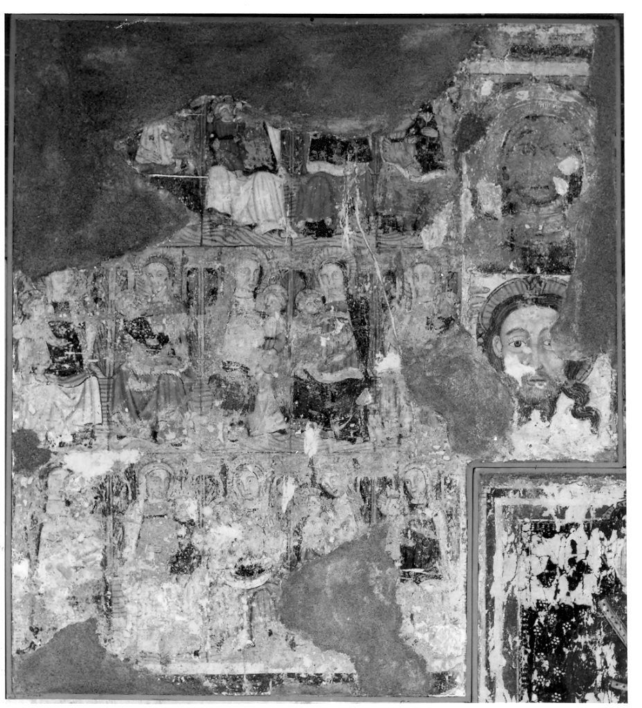 Madonna con Bambino/ Cristo (dipinto, frammento) - ambito lombardo (sec. XV)