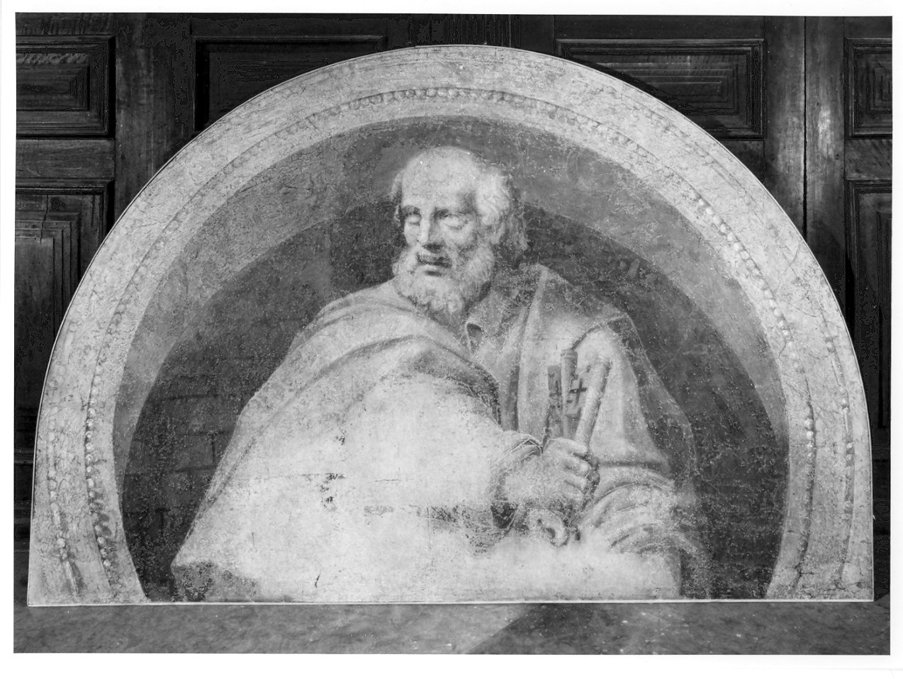 San Pietro (dipinto, frammento) - ambito lombardo (seconda metà sec. XVI)