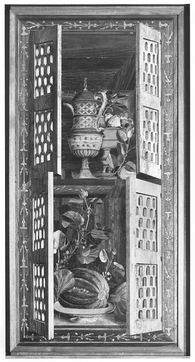 decorazione a intarsio, opera isolata di Giovanni da Verona (sec. XVI)