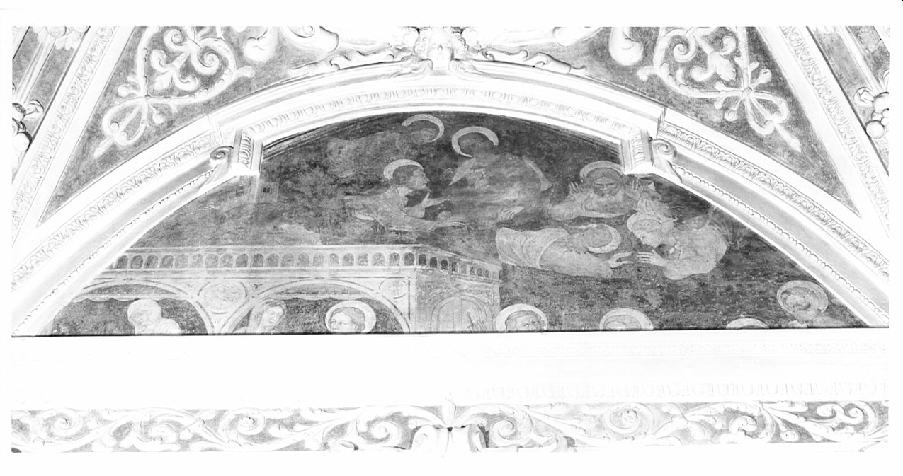 scena sacra (dipinto, frammento) - ambito lombardo (seconda metà sec. XIV)