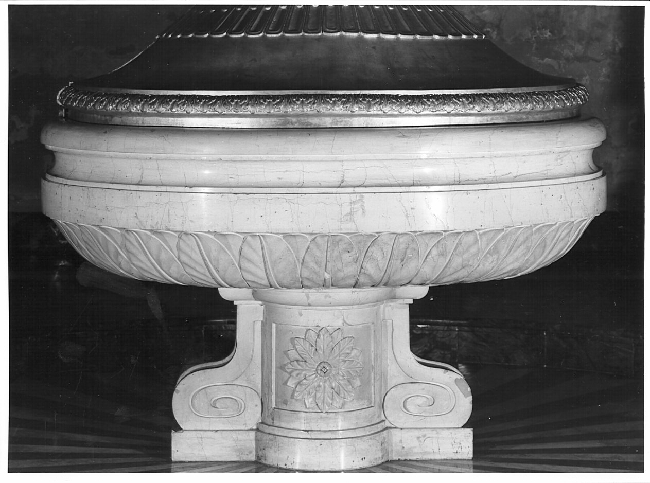 vasca battesimale, opera isolata - bottega italiana (inizio sec. XIX)