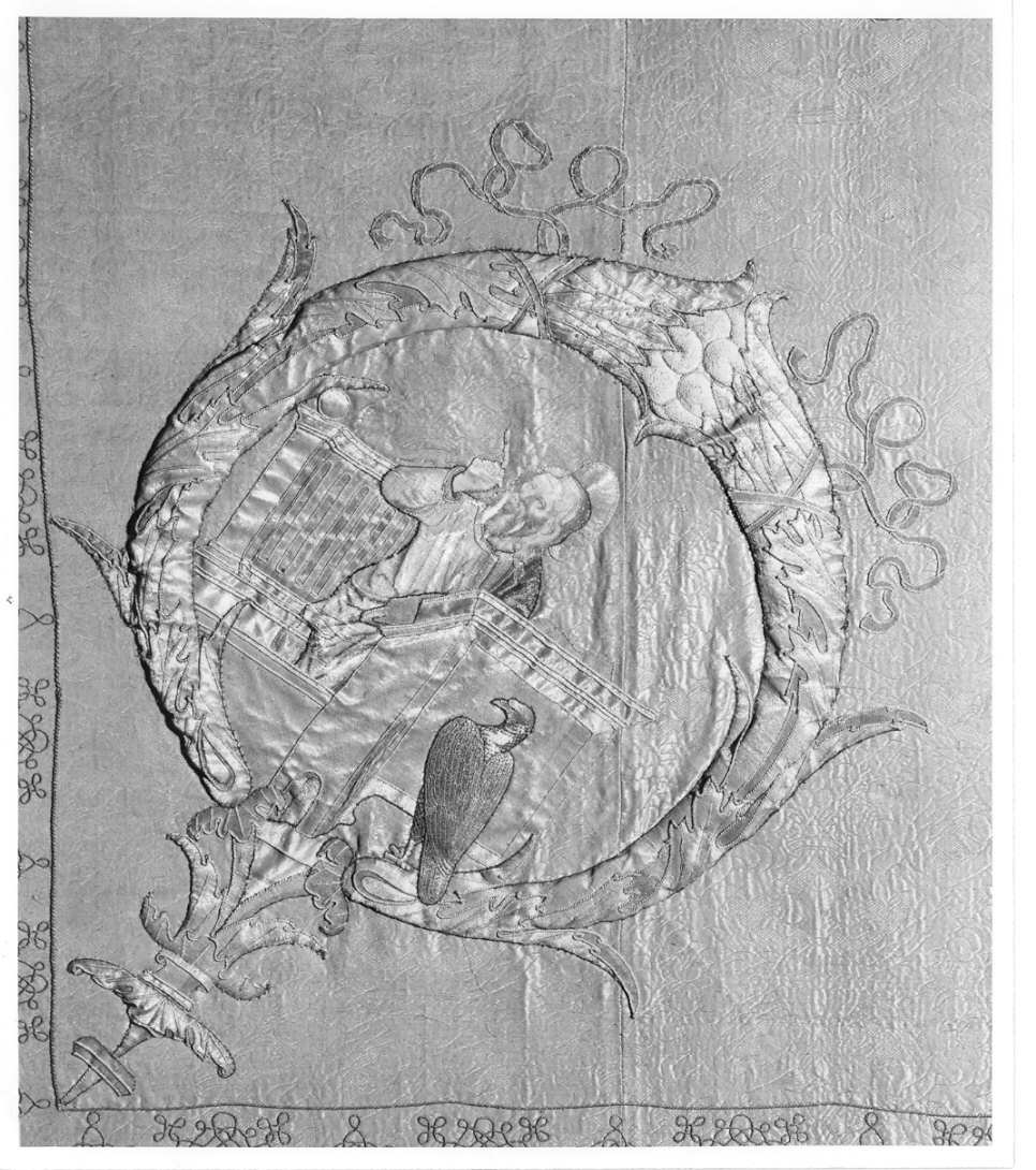 San Giovanni Evangelista (decorazione a ricamo, elemento d'insieme) - manifattura lombarda (sec. XV)
