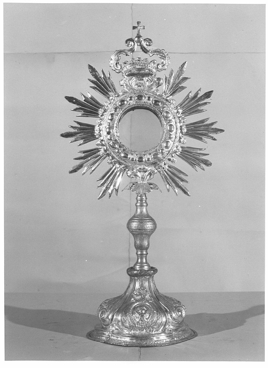 ostensorio, opera isolata - bottega italiana (fine sec. XVIII)